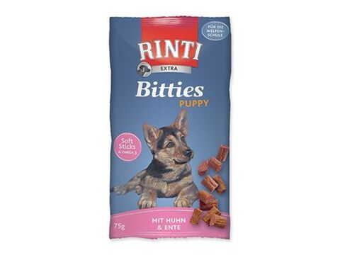 Rinti Dog pochoutka Extra Bits Puppy kuře+kachna 75g