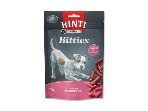 Rinti Dog pochoutka Extra Mini-Bits mrkev+špenát 100g